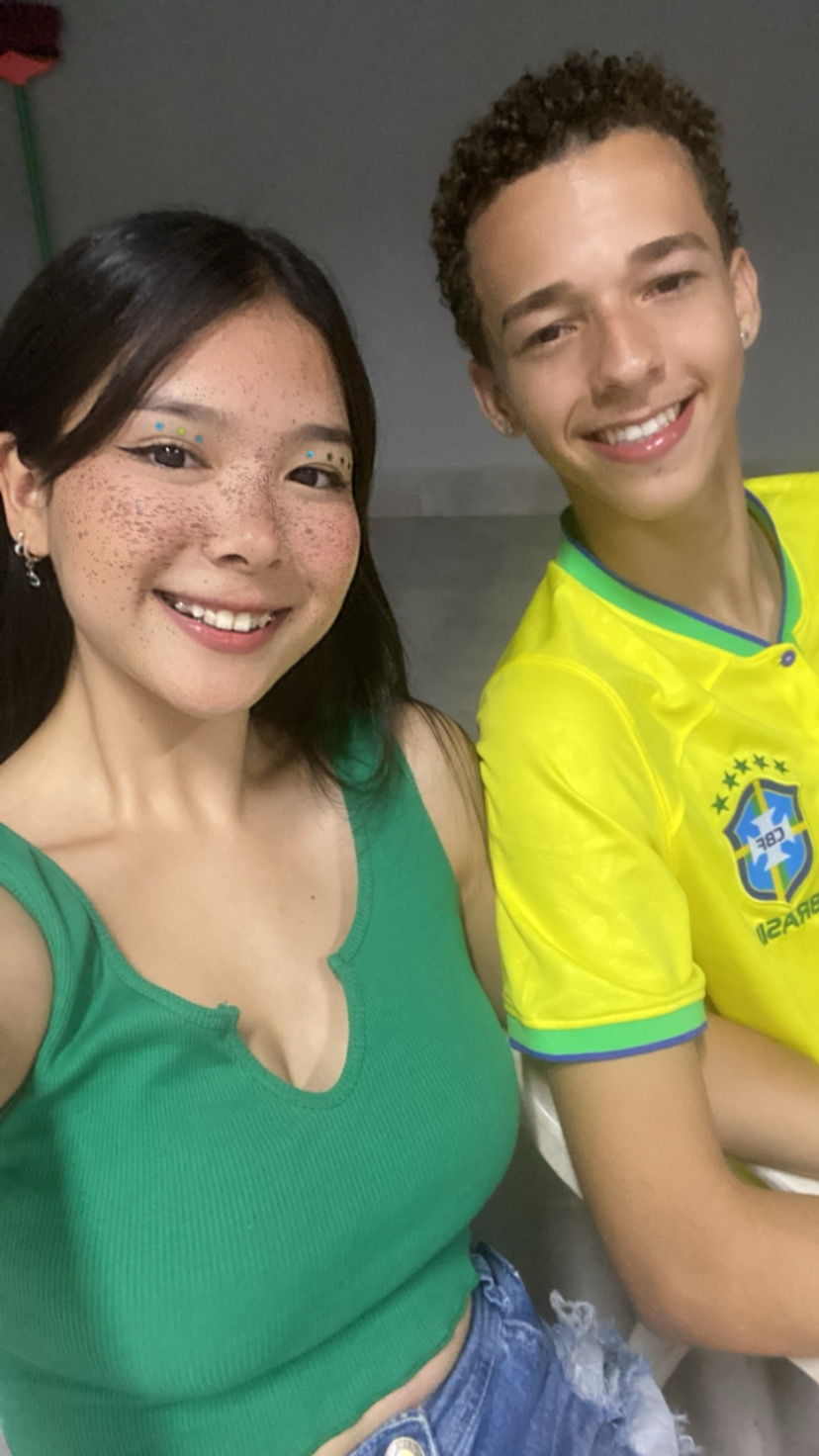 Nossa primeira copa do mundo juntos torcendo lado a lado
